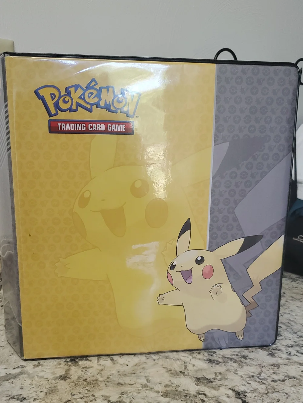 Pokemon Pikachu Binder and Trading Cards - Yellow